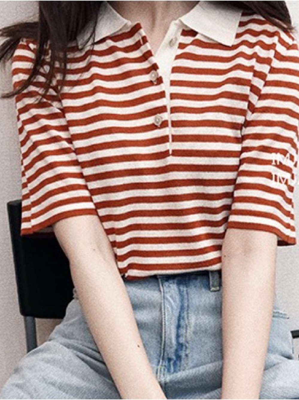 Relaxed-Fit Lyocell Linen Striped Polo Shirt